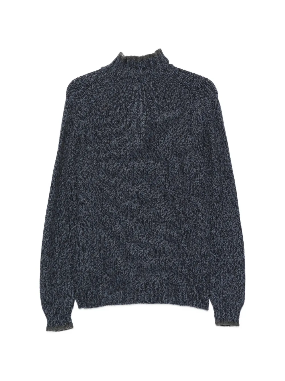 Fedeli Trui met rits en lange mouwen Blauw