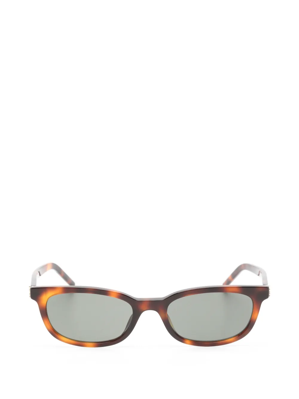 Saint Laurent Eyewear Zonnebril met rechthoekig montuur Bruin