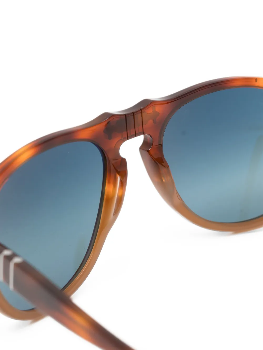 Persol Zonnebril met schildpadschild-design Bruin
