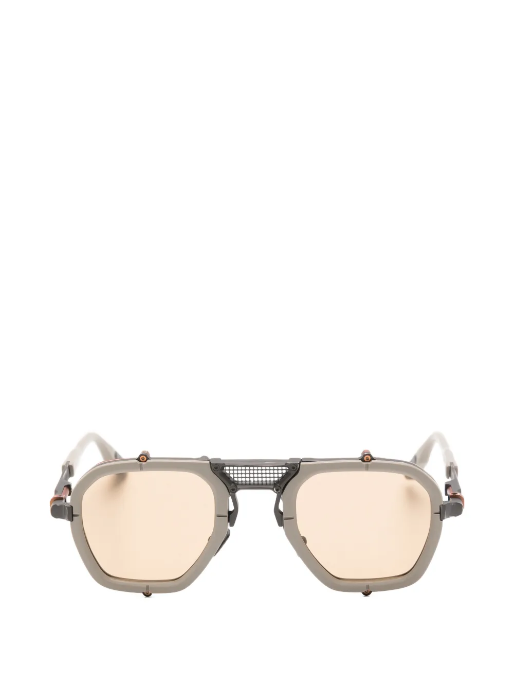 Movitra Nomad 02 geometric-frame sunglasses - Grau