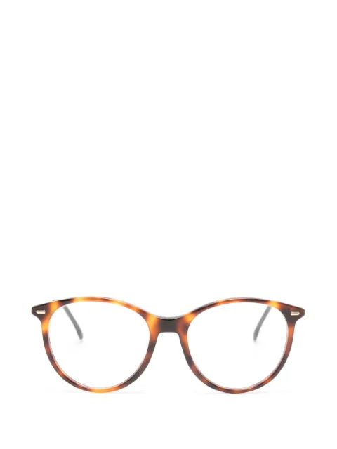 Carrera tortoiseshell-effect round-frame glasses