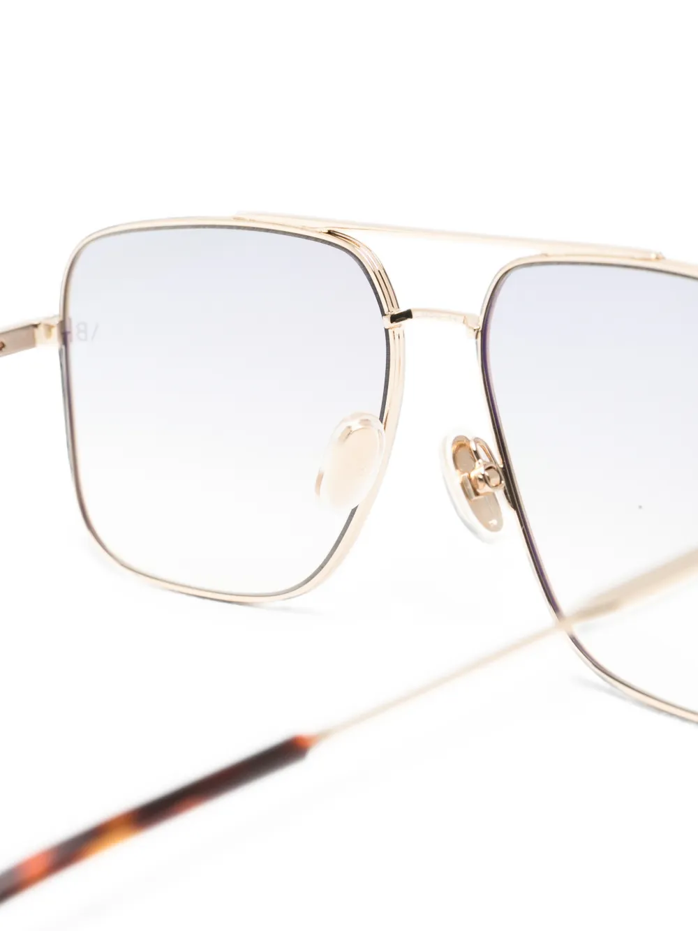 Victoria Beckham Eyewear Zonnebril met vierkant montuur Goud