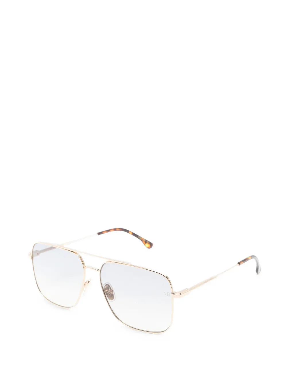 Victoria Beckham Eyewear Zonnebril met vierkant montuur Goud