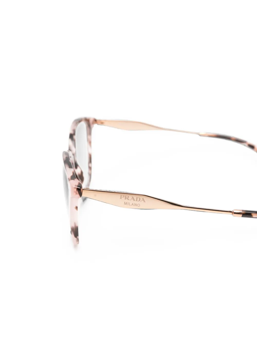Prada Eyewear Zonnebril met schildpadschild-design Roze