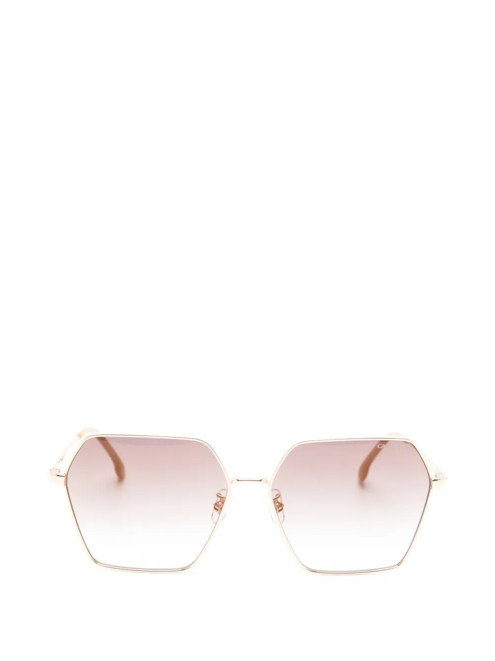 Carrera Sonnenbrille mit geometrischem Gestell - Gold