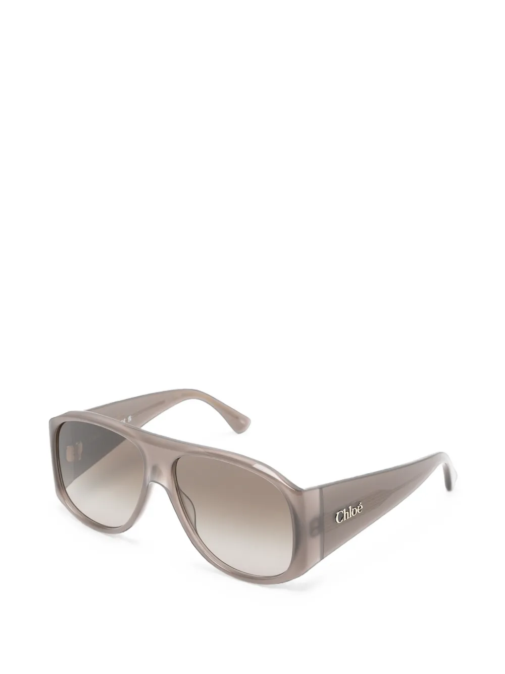Chloé Eyewear Zonnebril met piloten montuur Grijs