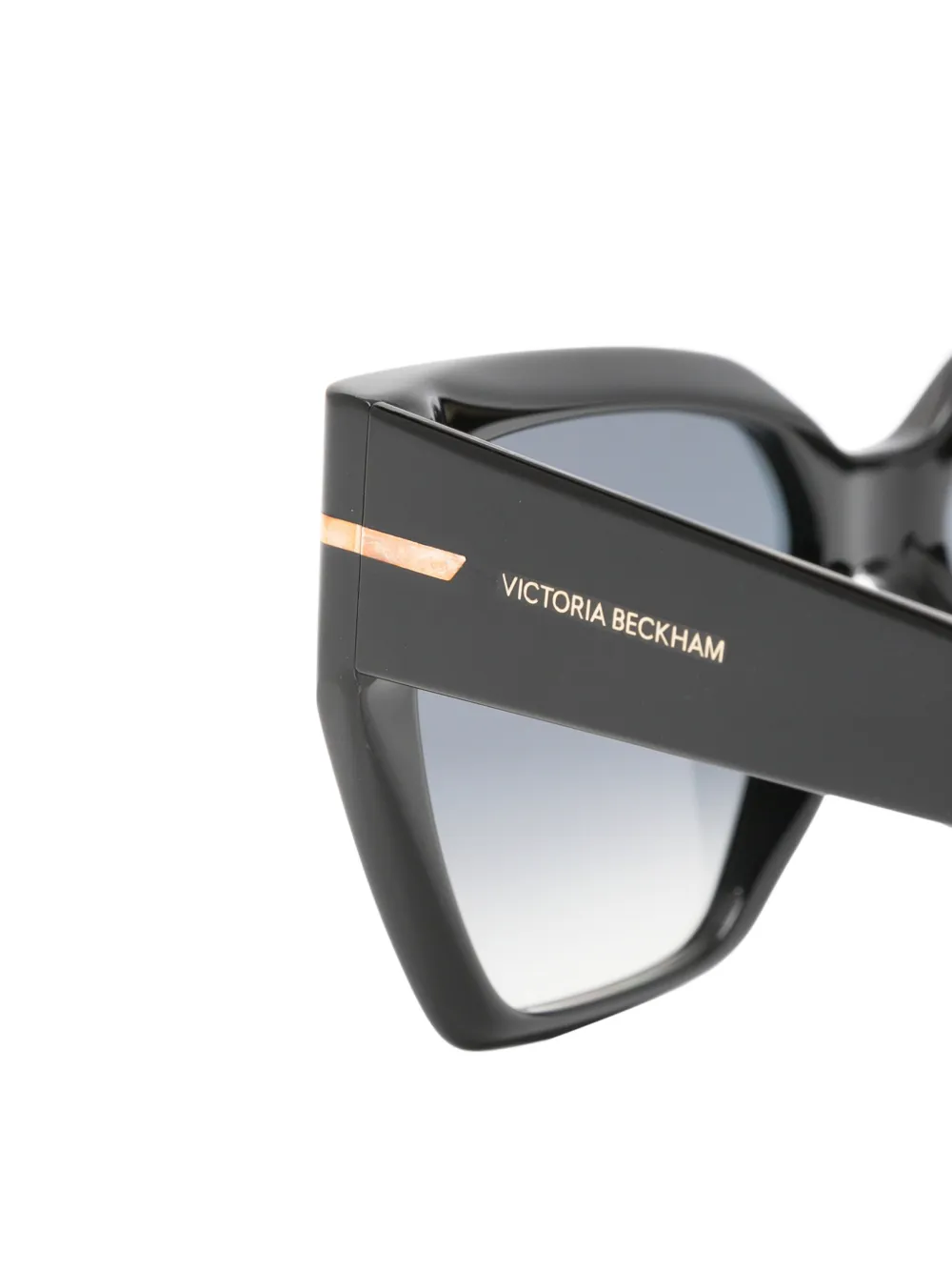 Victoria Beckham Eyewear Zonnebril met geometrisch montuur Zwart