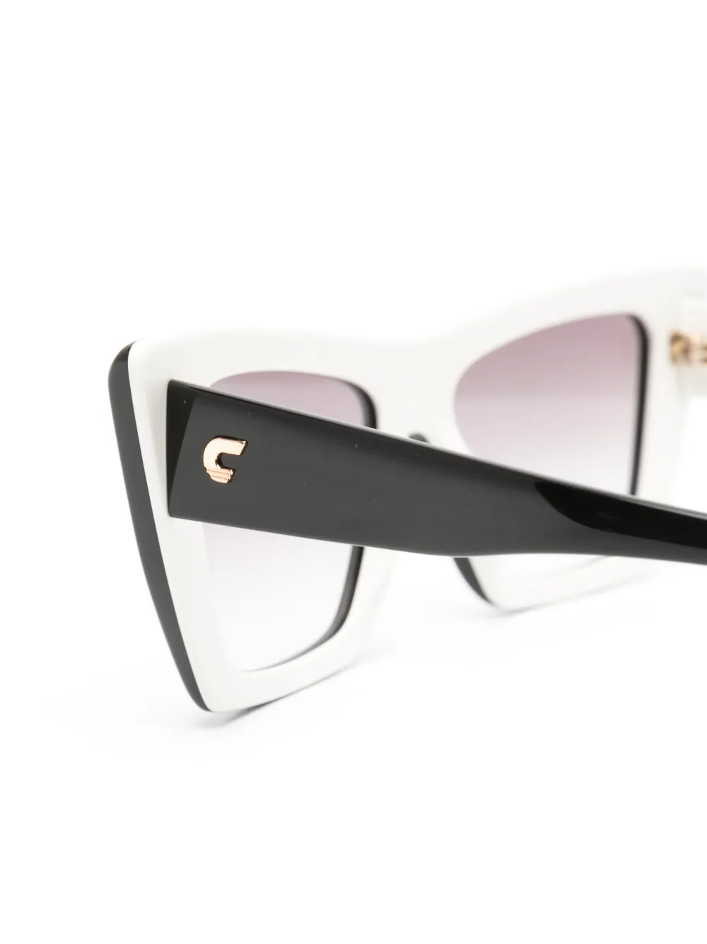 Carrera Zonnebril met cat-eye montuur Zwart