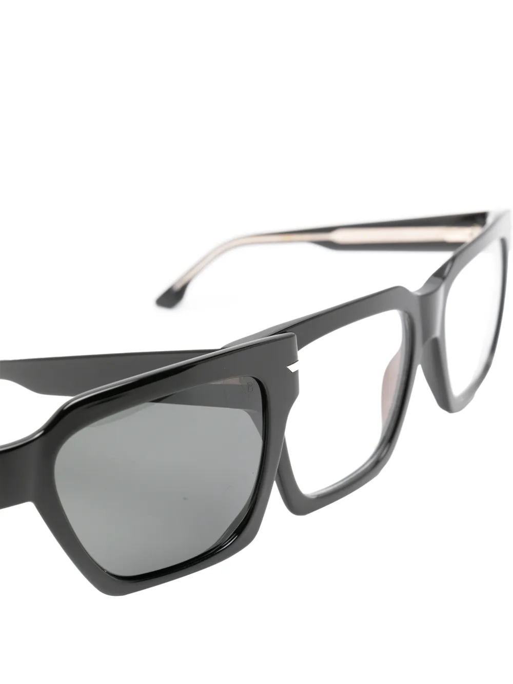 Victoria Beckham Eyewear Zonnebril met vierkant montuur Zwart