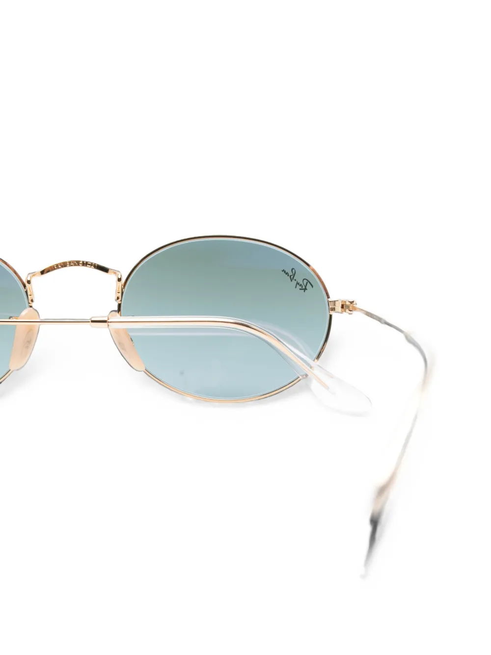 Ray-Ban Zonnebril met ovalen montuur Goud