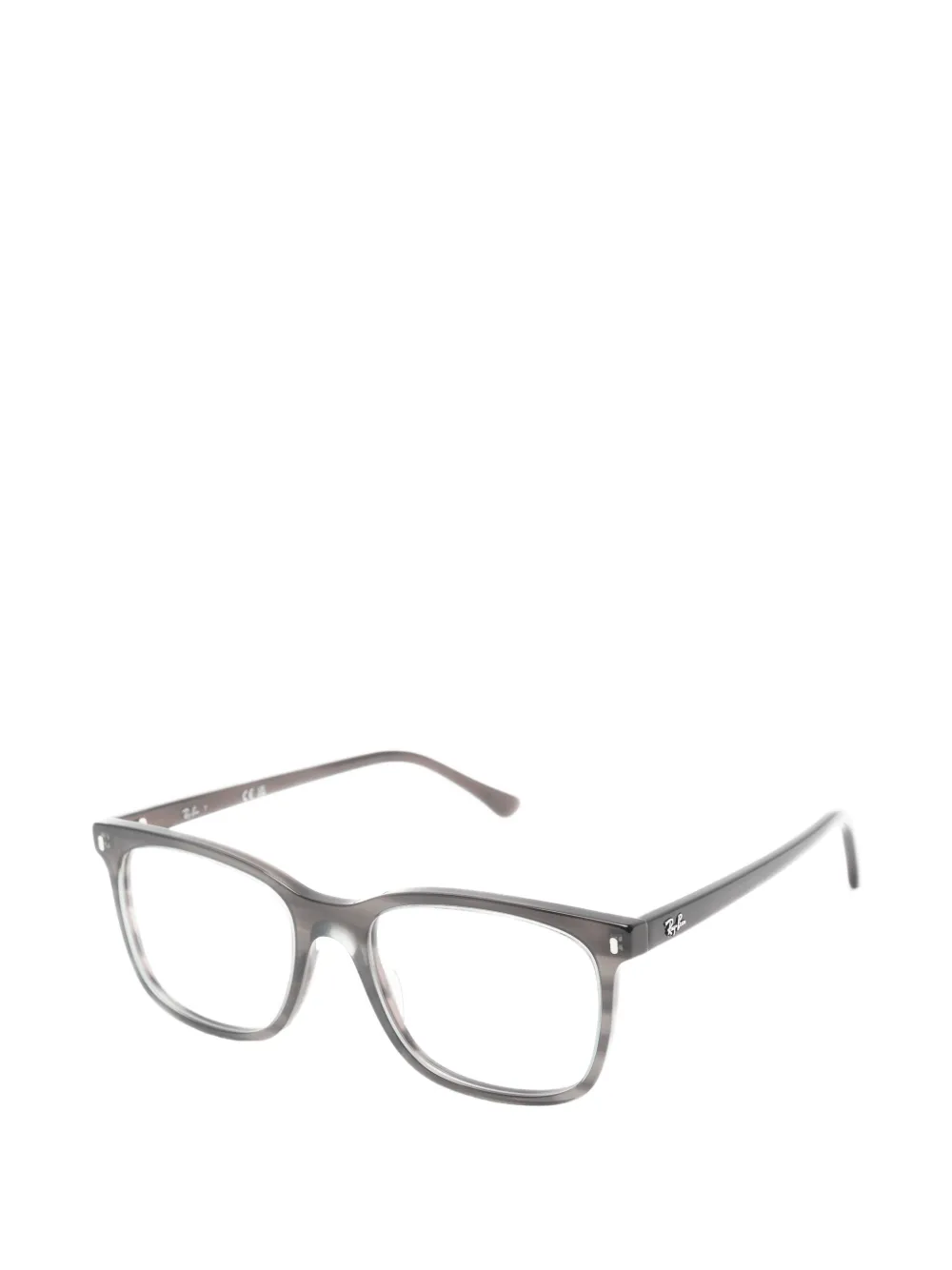 Ray-Ban Bril met rechthoekig montuur Grijs