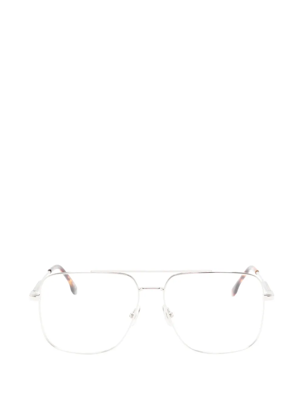 Victoria Beckham Eyewear Bril met vierkant montuur en dubbele neusbrug Zilver