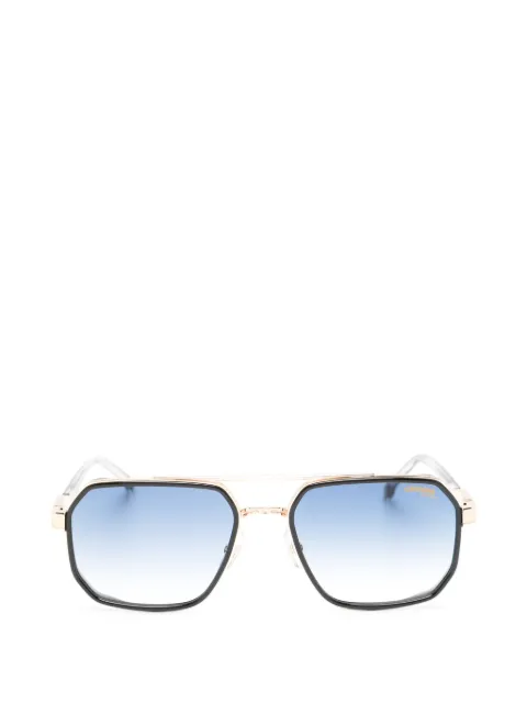 Carrera geometric-frame double-bridge sunglasses