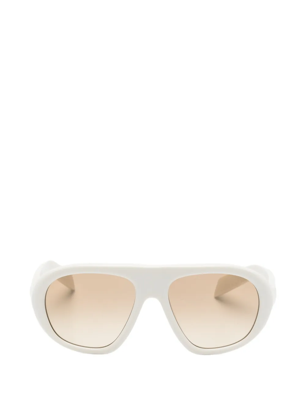 Prada Eyewear Zonnebril met geometrisch montuur Wit