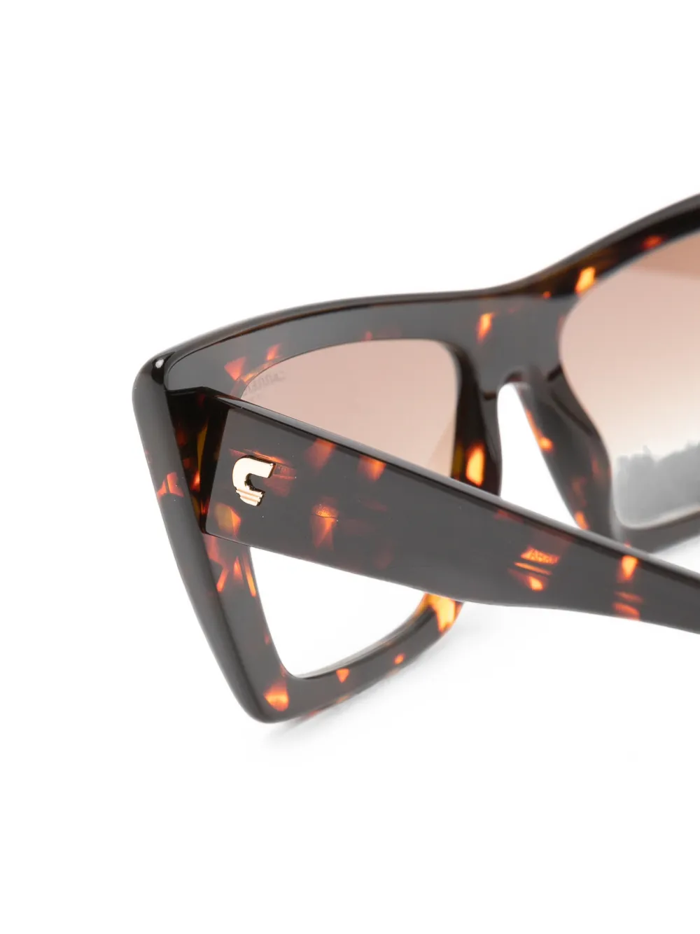 Carrera Zonnebril met cat-eye montuur Bruin