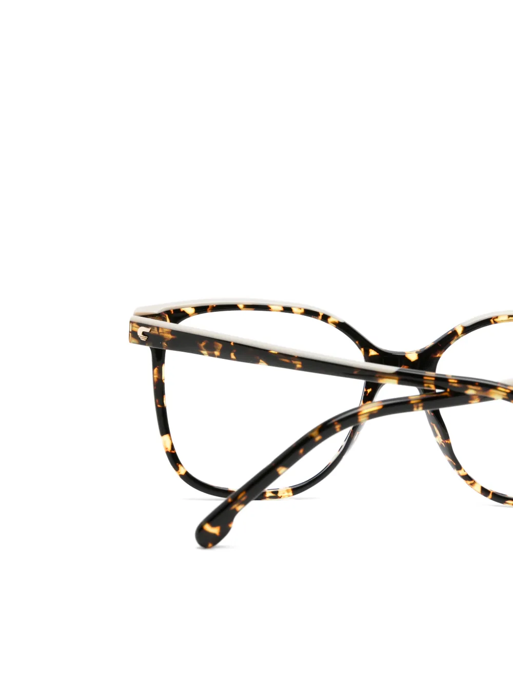 Carrera Bril met vierkant montuur en schildpadschild design Bruin