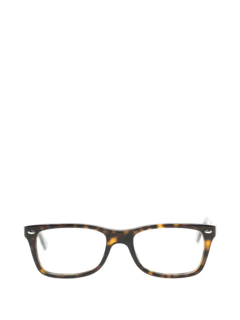 Ray-Ban tortoiseshell-pattern rectangle-frame glasses