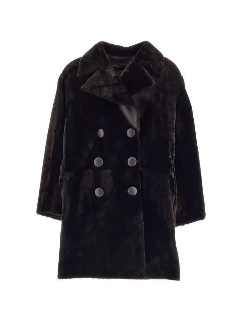 Desa 1972 double-breasted shearling coat