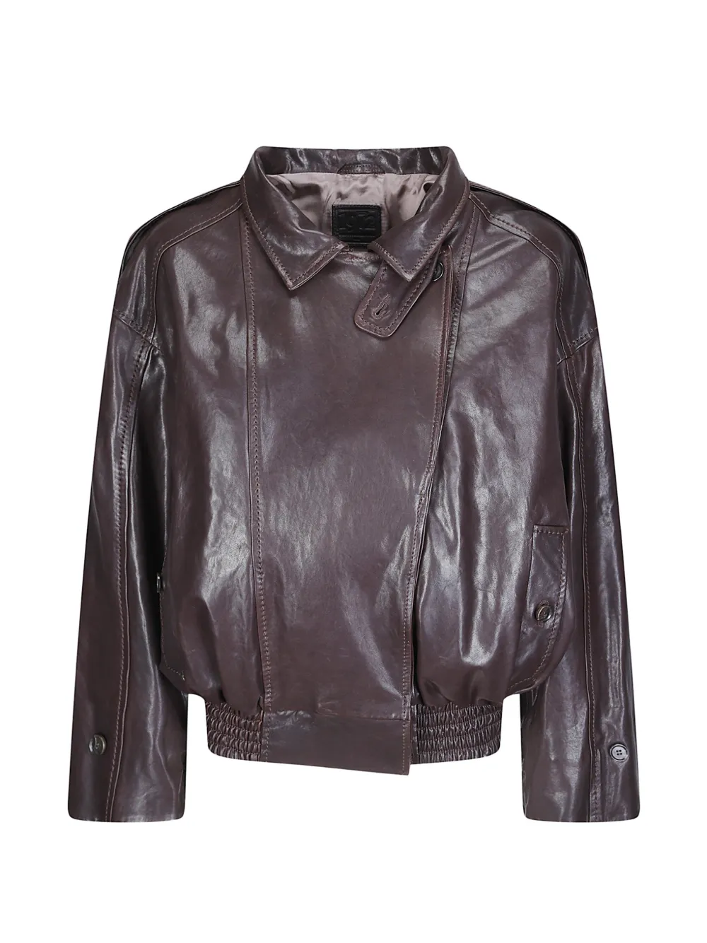 Desa 1972 V-neck leather jacket