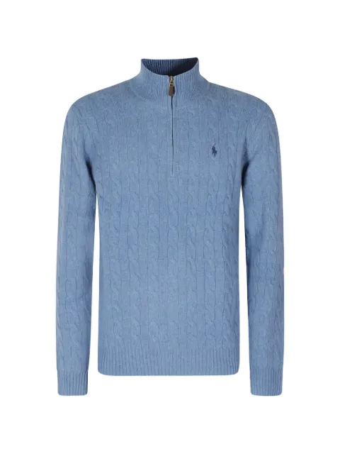Polo Ralph Lauren cable-knit quarter-zip jumper