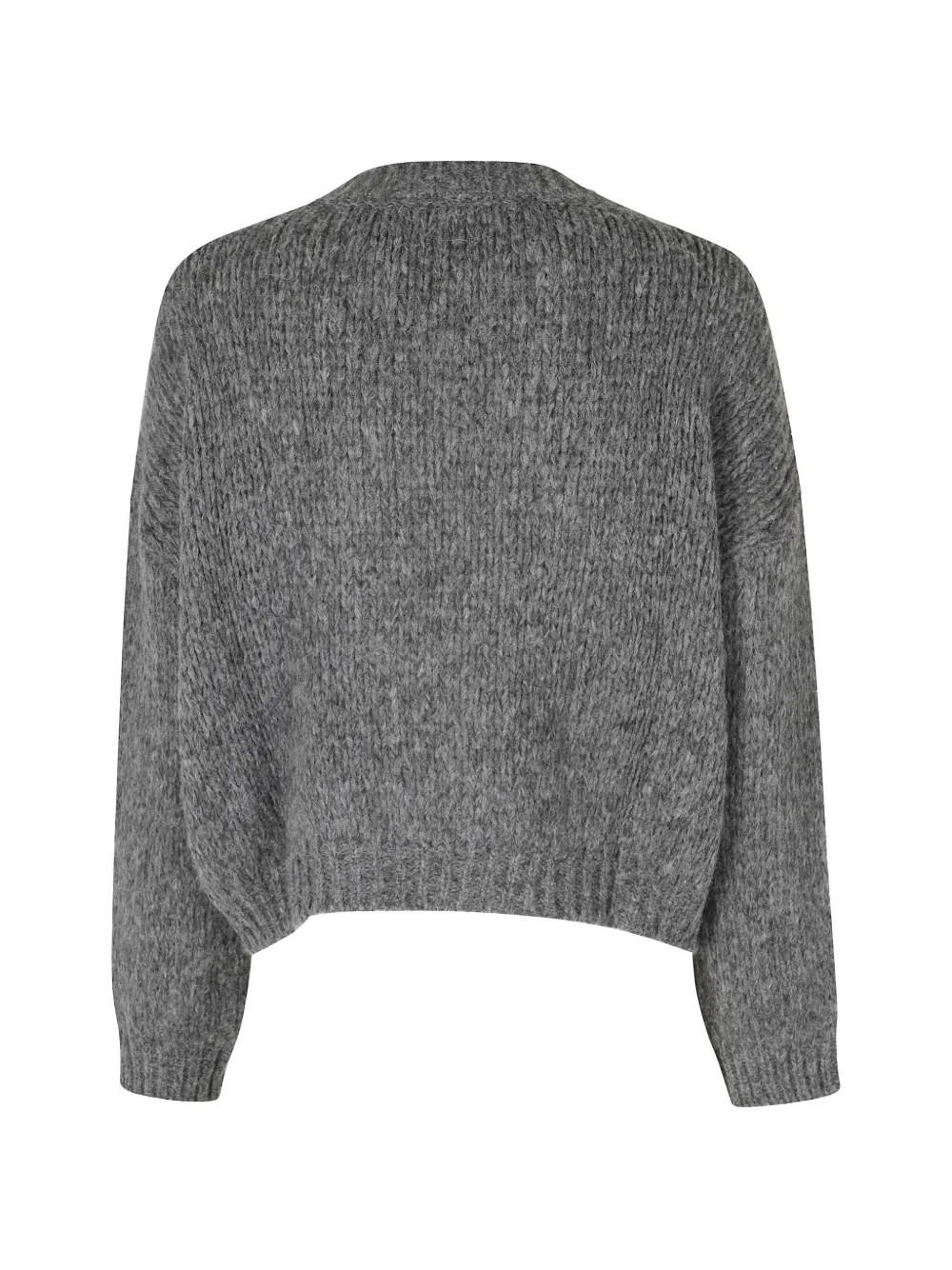 Roberto Collina chunky-knit V-neck sweater Grijs