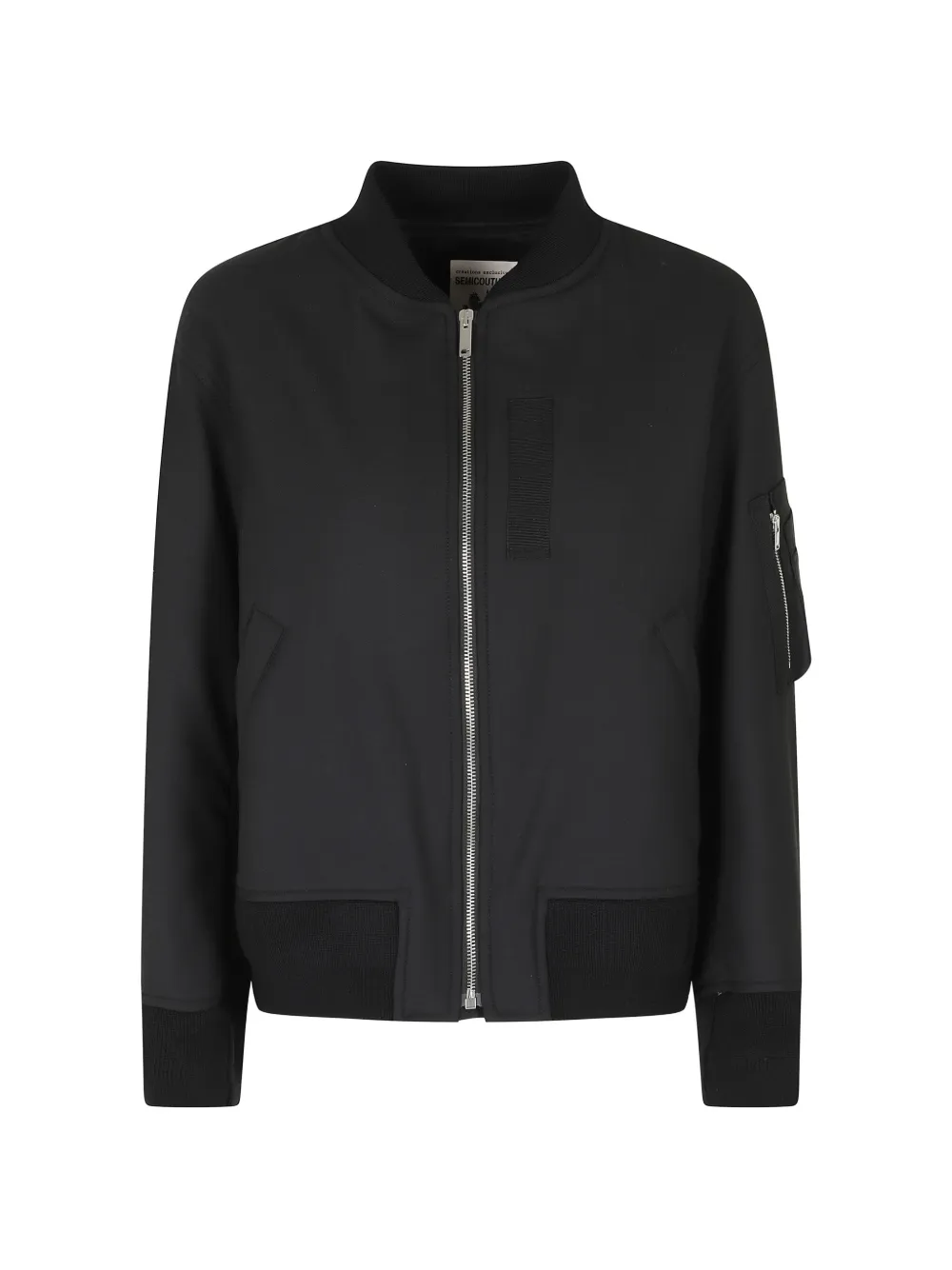 Semicouture Ariella zip-fastening bomber jacket - Schwarz