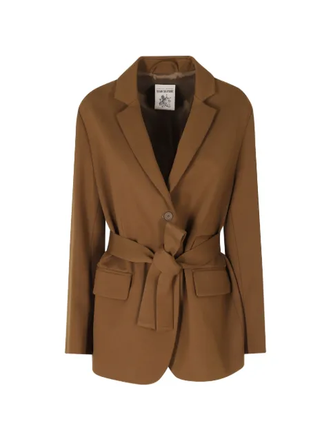 Semicouture belted single-breasted blazer