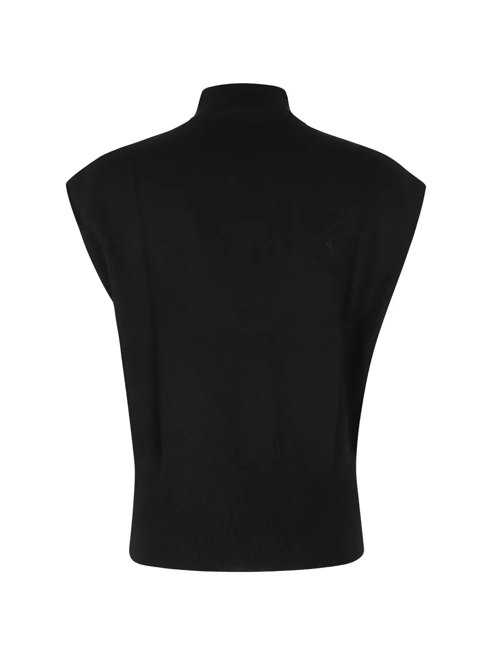 Semicouture high-neck sleeveless sweater Zwart