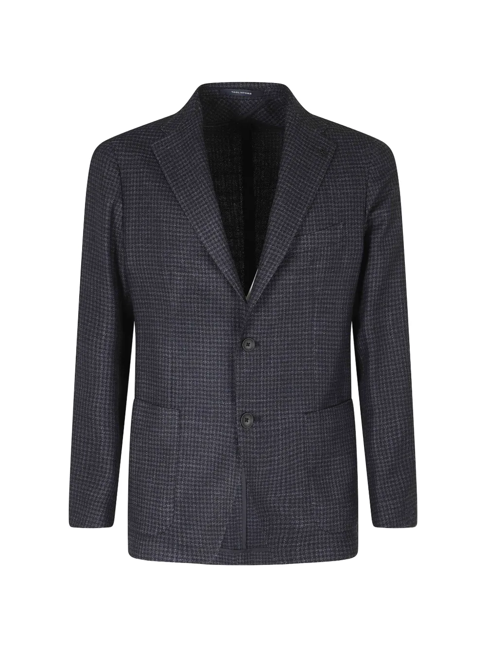 Tagliatore houndstooth buttoned blazer - Blu
