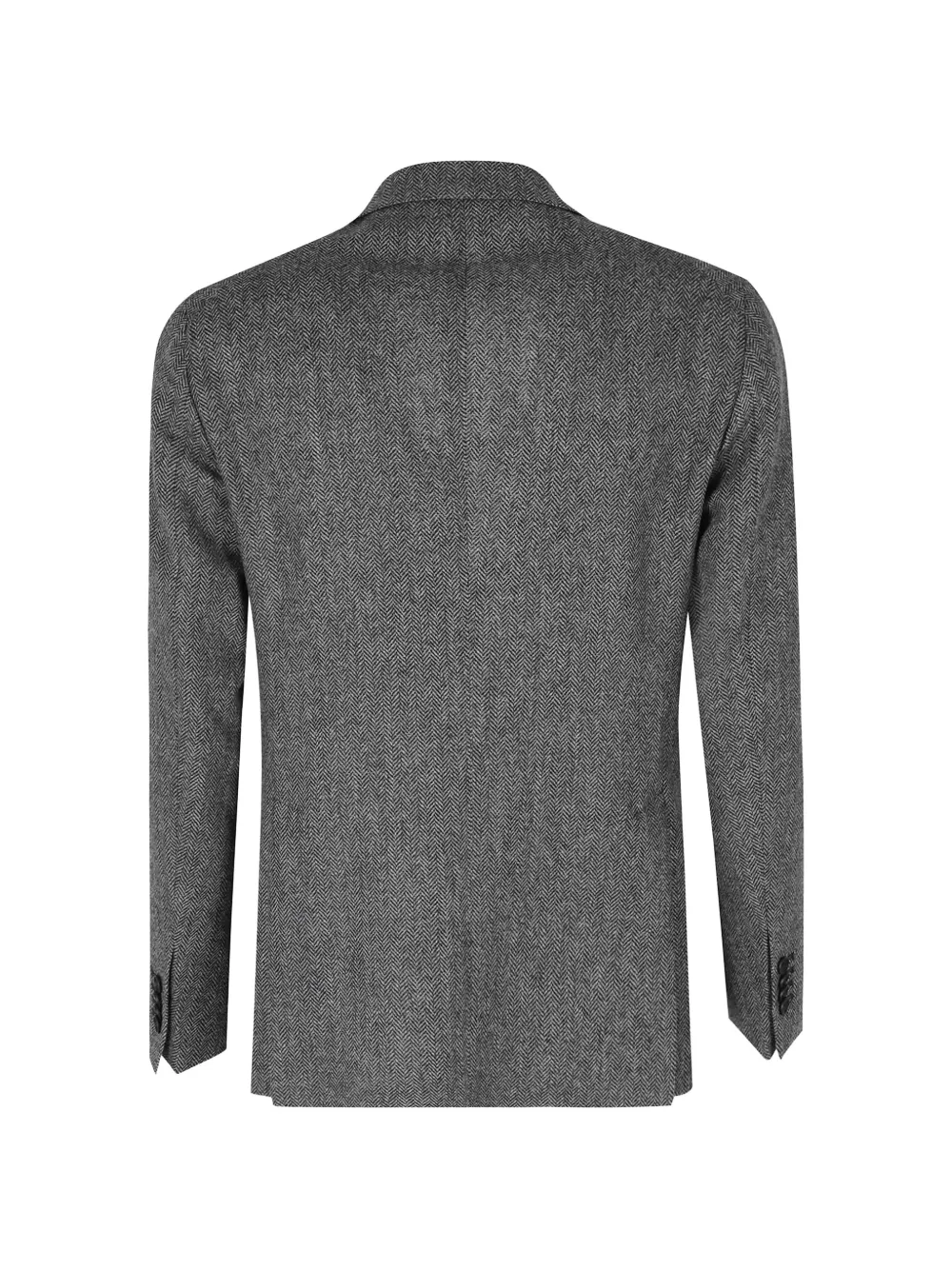 Tagliatore herringbone-pattern single-breasted blazer Grijs