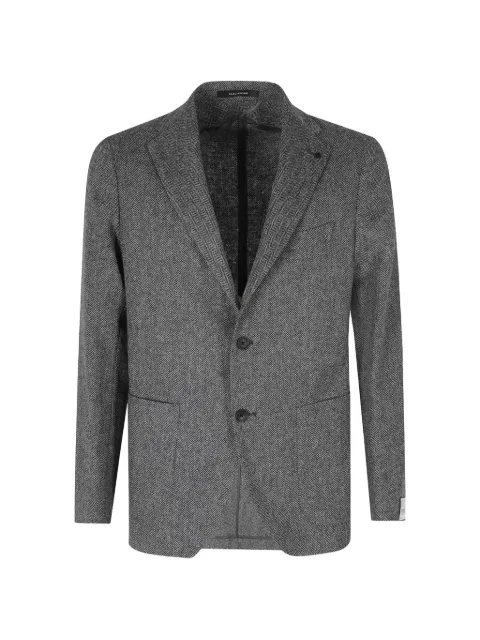 Tagliatore herringbone-pattern single-breasted blazer