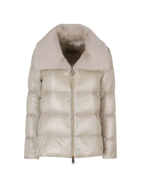 Herno faux-fur collar padded jacket