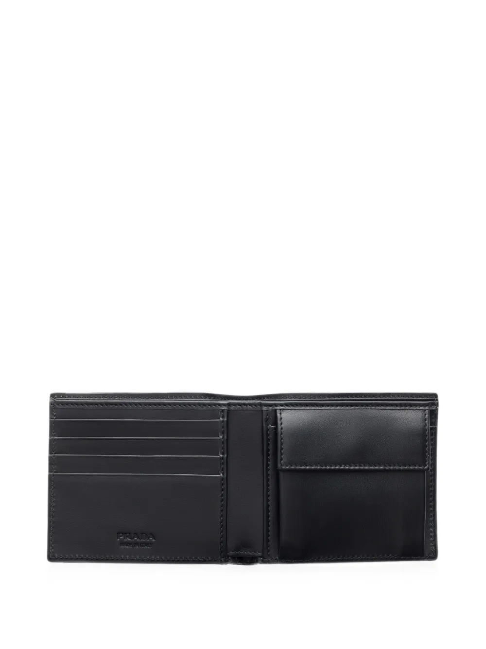 Prada portemonnee van leer Zwart