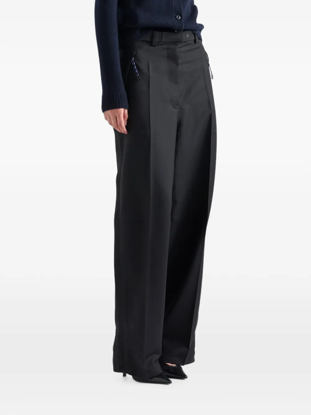 Prada Mohair broek Zwart
