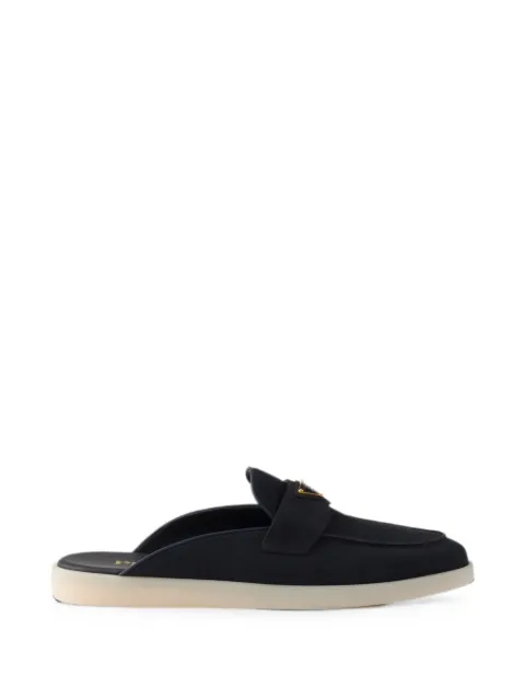 Prada nubuck mules