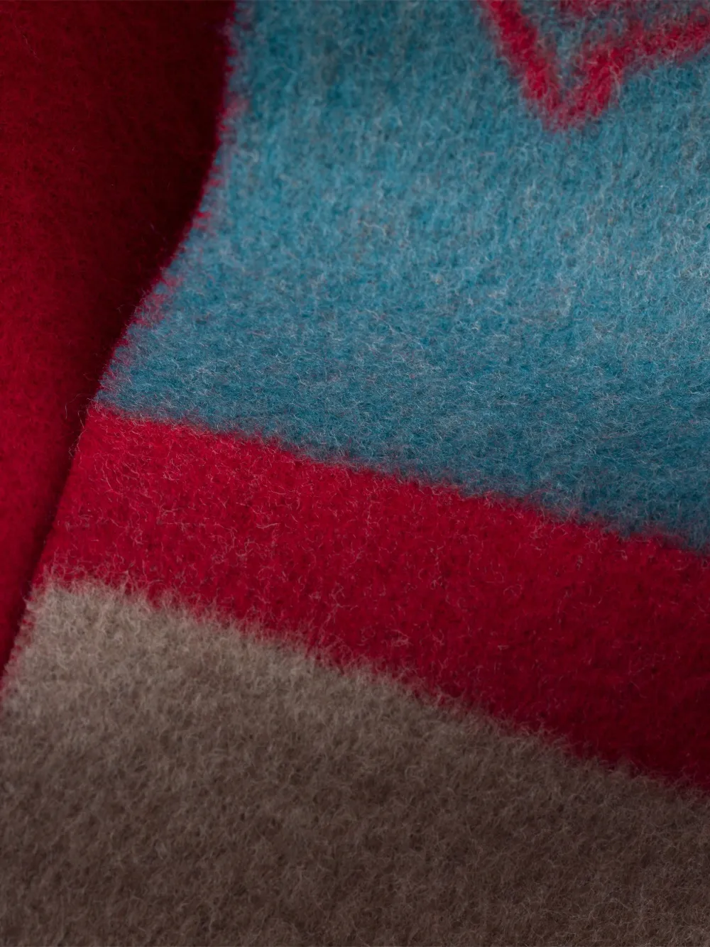 Prada Wollen en kasjmier sjaal Rood