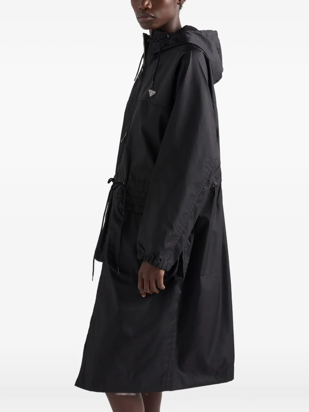 Prada Re-Nylon regenjack Zwart