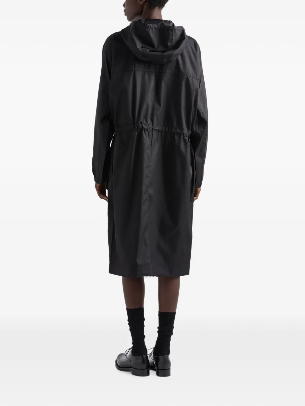 Prada Re-Nylon regenjack Zwart