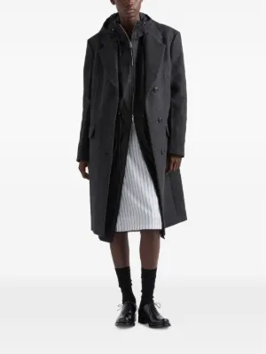 【汚れ&ベタつきあり】PRADA コート ダークグレー S Prada（プラダ）ウィメンズ コート・ダウン - FARFETCH