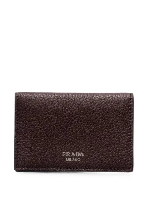 Prada leather card holder