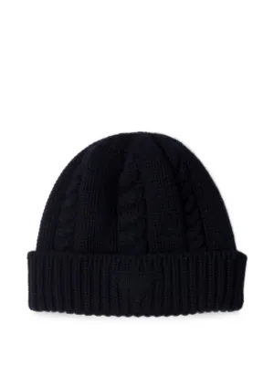 Gucci logo-patch Wool Beanie | Black | FARFETCH ZA