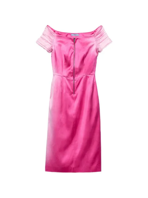 Prada robe duchesse à effet délavé