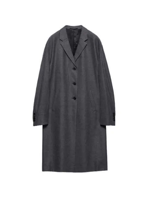 Prada single-breasted cashmere and wool coat