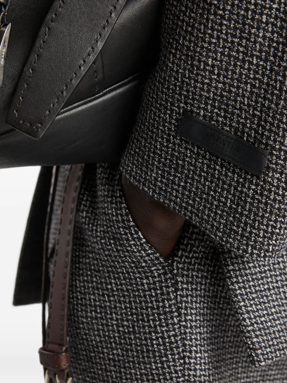 Prada wollen jack met enkele rij knopen Grijs
