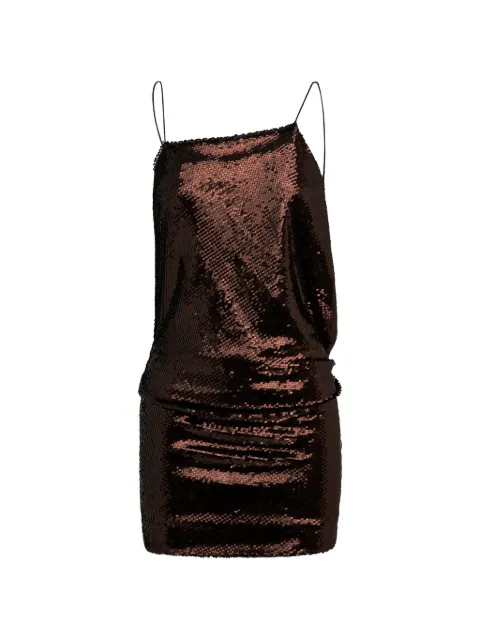 Alex Perry sequin-embellished draped mini dress