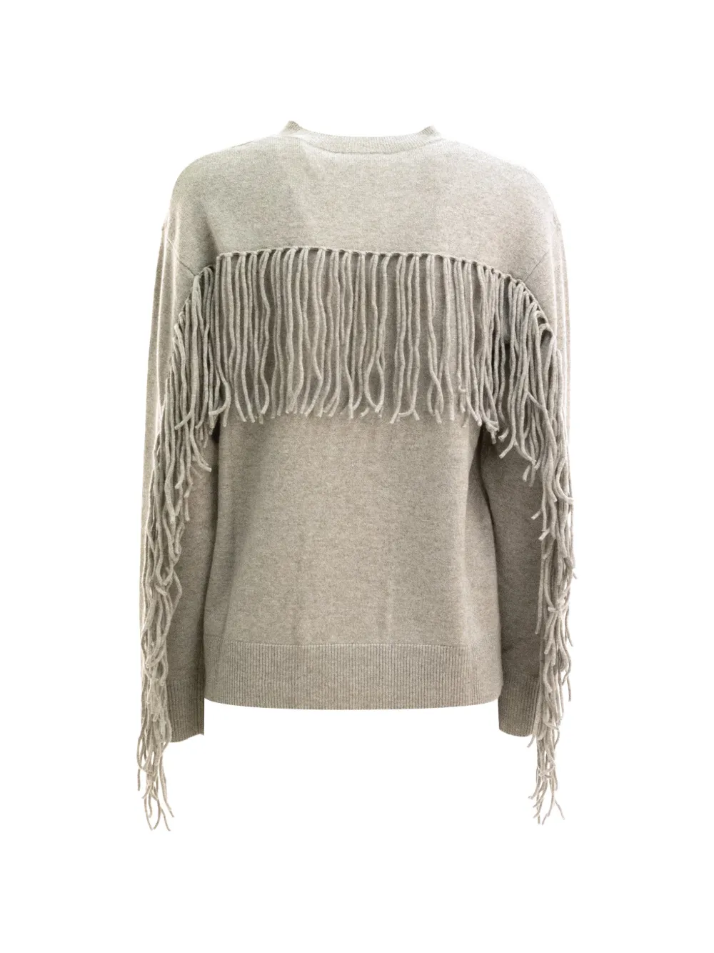 P.A.R.O.S.H. fringe-detail sweater Beige
