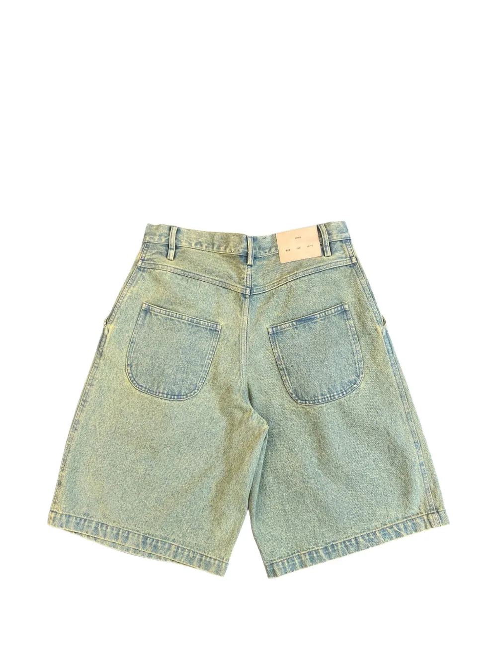 Song For The Mute Super Baggy geplooide shorts Blauw