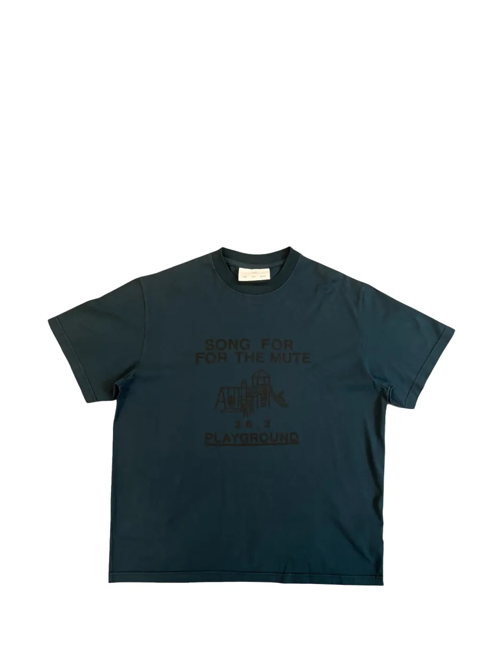 Song For The Mute Recess T-shirt met grafische print Groen