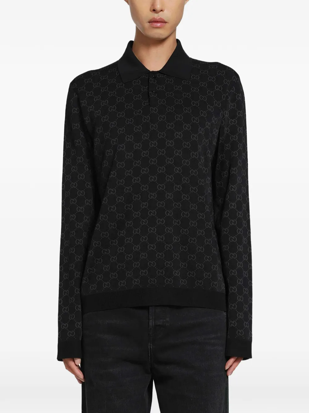 Gucci GG jacquard polo shirt