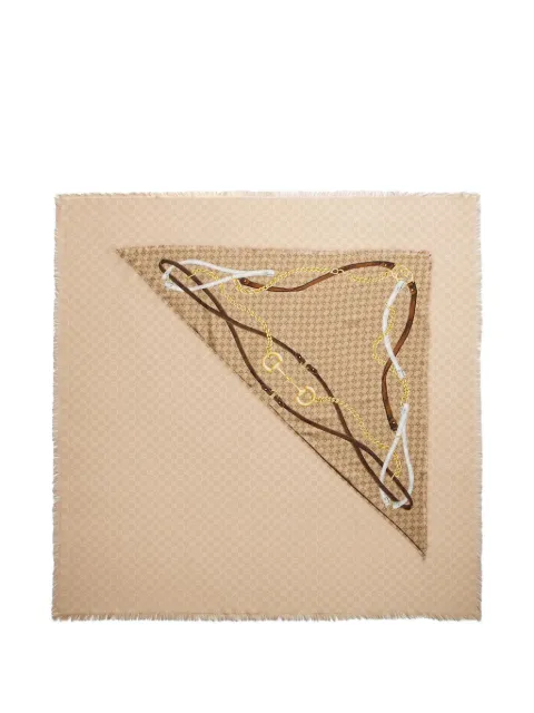 Gucci GG wool silk jacquard cape